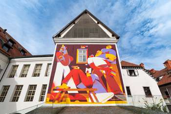 Ljubljana Art Weekend: Ob kavi o tem, kako je Mestni muzej dobil nov mural