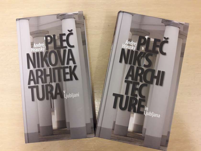 Naslovnica knjige Plečnikova arhitektura v Ljubljani