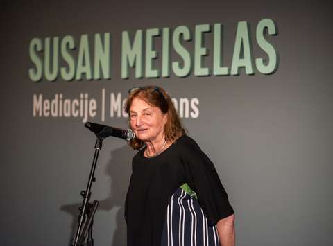 Susan Meiselas, Opening of the Susan Meiselas: Mediations exhibition, Jakopič Gallery, Ljubljana, 2023