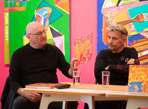 Pogovor o sodobni umetnosti: Silvester Plotajs Sicoe,  Katarina Hergouth, Marko Košan, Božidar Zrinski in Sarival Sosič.