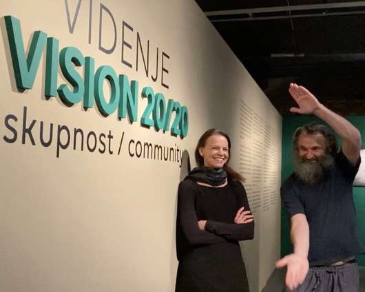 Guided tour of the "Vision 20/20: Community" exhibition with the curators, Marija Skočir and Saša Kralj