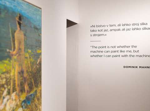 Opening of the Dominik Mahnič: Steering the Brush exhibition, Match Gallery, 2023