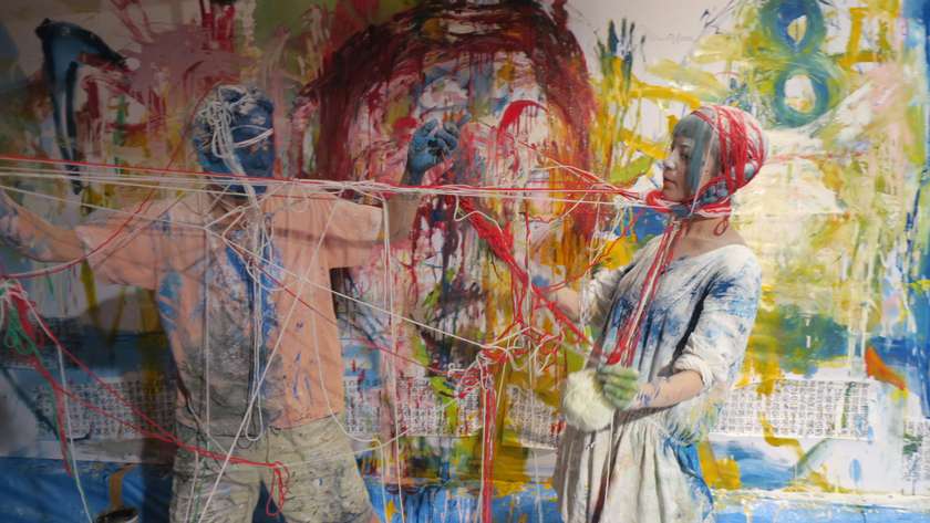 Performans in akcijsko slikarstvo Yoshija Nakajime