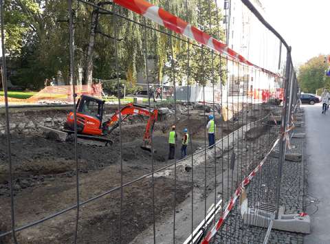 Arheološka izkopavanja na Erjavčevi cesti, oktober 2018