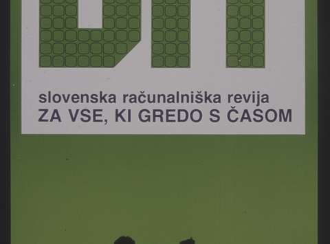 Letak, ki opozarja na izid nove slovenske računalniške revije BIT, s sloganom: ''Za vse, ki gredo s časom''; revijo je izdajal Ljubljanski Dnevnik v letih 1984 do 1986