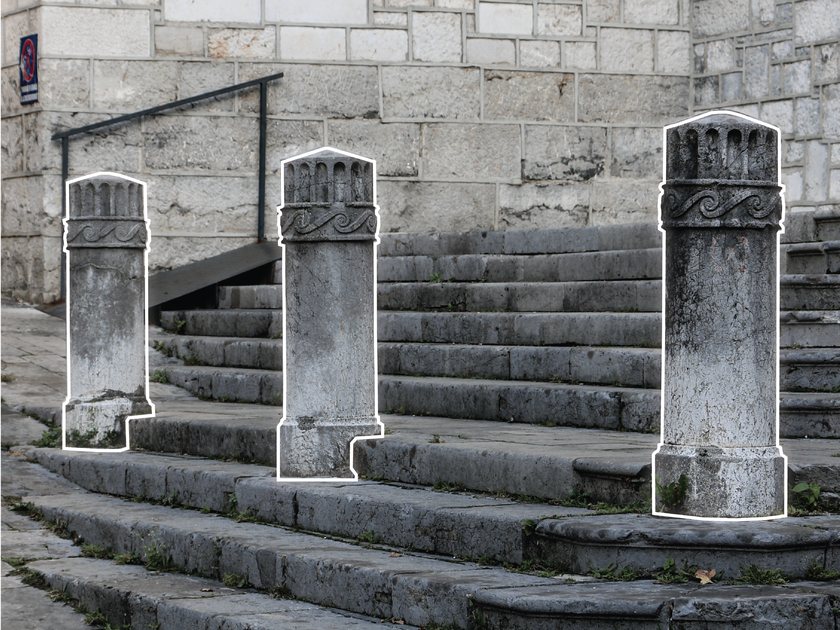 Količki na stopnišču cerkve sv. Florijana