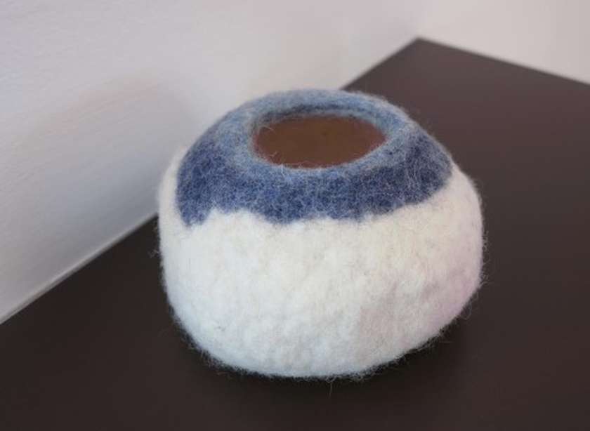 Delavnica polstenja prazničnih volnenih posod