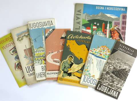 Turistične karte, avtokarte, delo Vlasta Kopača, 60. leta 20. stoletja