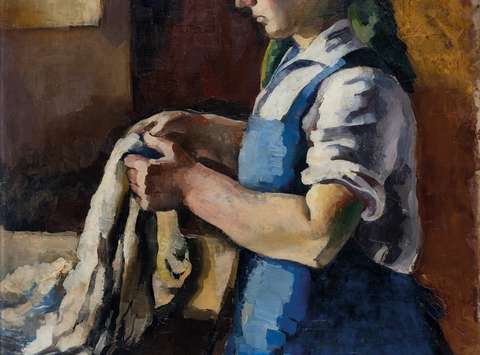 Mira Pregelj (1905–1966)  The Laundress,  around 1930 , oil on canvas