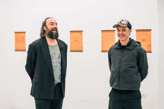 Guided tour of CANEMORTO's exhibition by curators Antonio Grulli and Jani Pirnat