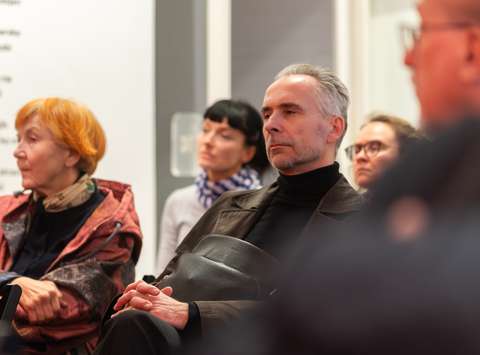 Pogovor o sodobni umetnosti: Silvester Plotajs Sicoe,  Katarina Hergouth, Marko Košan, Božidar Zrinski in Sarival Sosič.