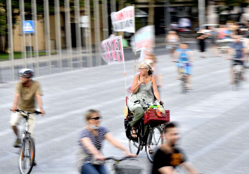 Petkov protest: Vzdržujemo kondicijo in glas upora, Ljubljana, 23. 7. 2021