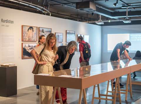 Opening of the Susan Meiselas: Mediations exhibition, Jakopič Gallery, Ljubljana, 2023