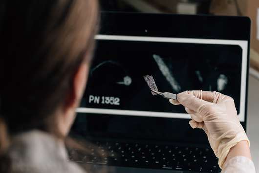 Javno vodstvo po razstavi Usode neznanca s Prul v družbi konservatork-restavratork