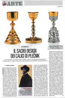 O razstavi Plečnikovih kelihov v časopisu La Repubblica