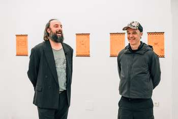 Guided tour of CANEMORTO's exhibition by curators Antonio Grulli and Jani Pirnat