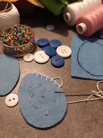 Polstenje velikonočnih okraskov