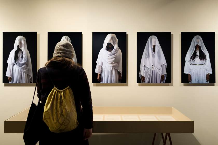 Guided tour of the OVER MY EYES exhibition with the photojournalist, Saša Kralj