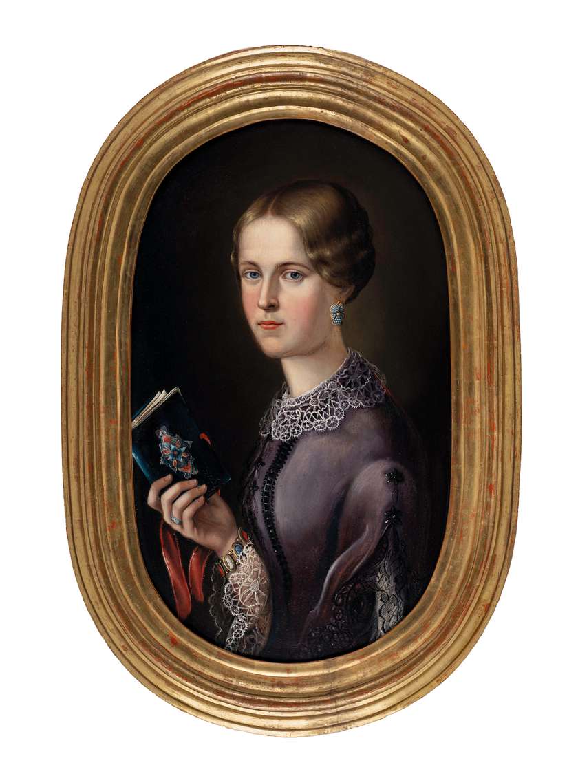 Henrika Langus (1836–1876): Josipina Turnograjska, ok. 1853, olje na lepenki