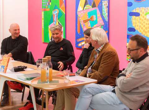 Pogovor o sodobni umetnosti: Silvester Plotajs Sicoe,  Katarina Hergouth, Marko Košan, Božidar Zrinski in Sarival Sosič.