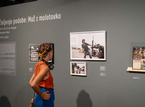 Opening of the Susan Meiselas: Mediations exhibition, Jakopič Gallery, Ljubljana, 2023