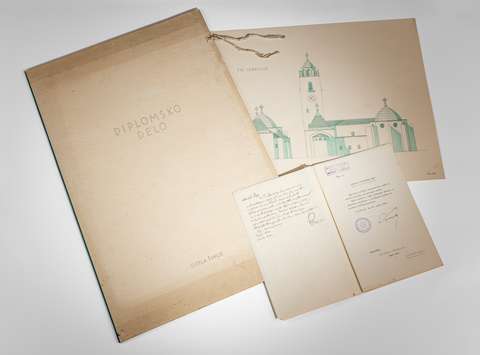 Gizela Šuklje: Tri cerkvice, diplomsko delo, 1932