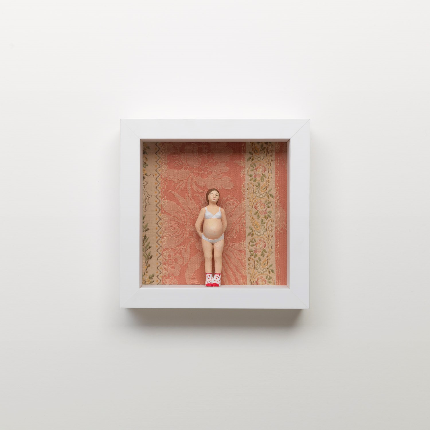 Katarina Toman Kracina, Midve, mešana tehnika, 22x22x5 cm, stenski objekt, 2018