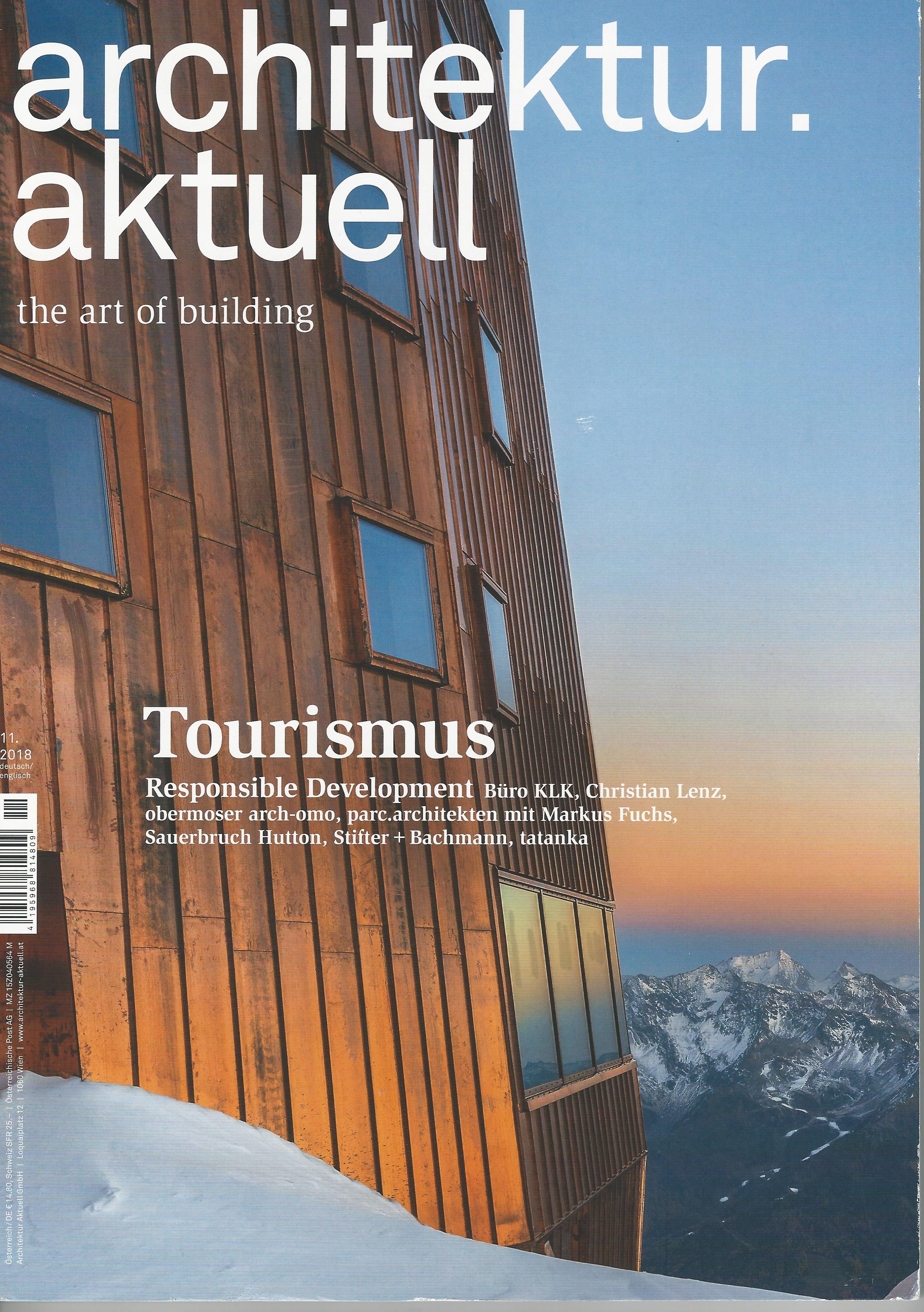Naslovnica revije Architektur aktuell, št. 11/2018