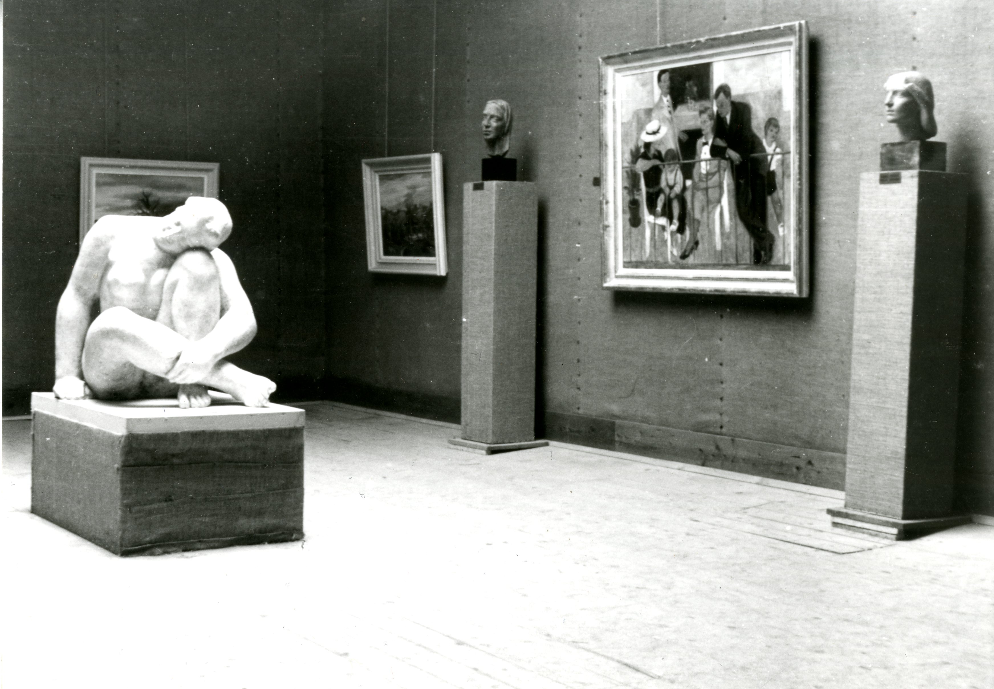 Pogled na V. umetnostno razstavo Kluba mladih v Jakopičevem paviljonu, 1923,
