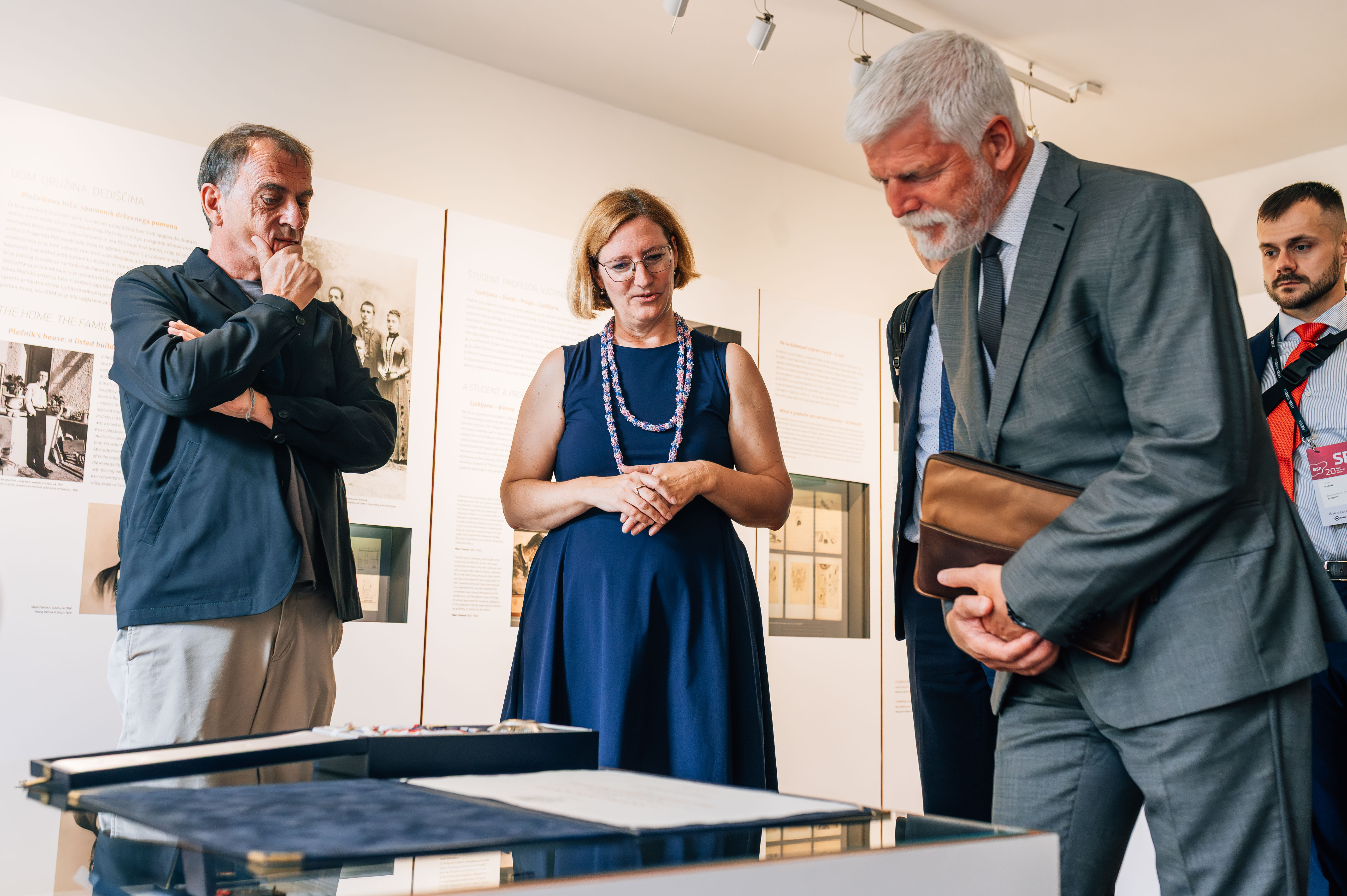 President of the Czech Republic, Peter Pavel, also viewed the Order of Tomáš Garrigue Masaryk, which had been posthumously awarded to architect Jože Plečnik in 2017, on Czech Statehood Day, by then-President Miloš Zeman.