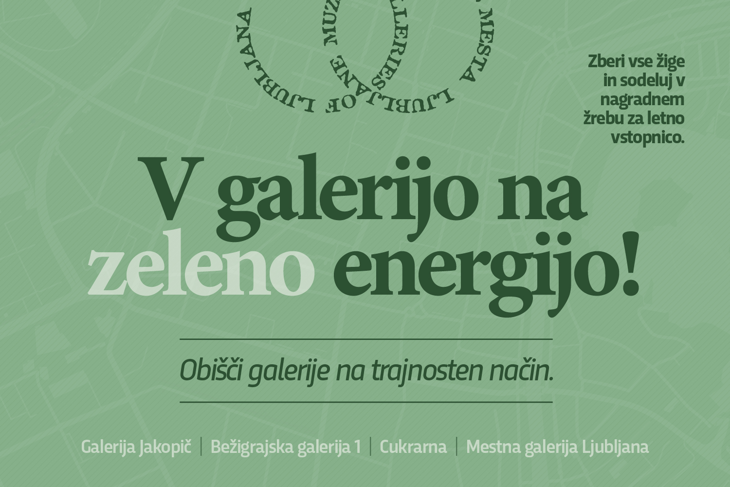 Zberi žige štirih galerij in se poteguj za letno vstopnico!